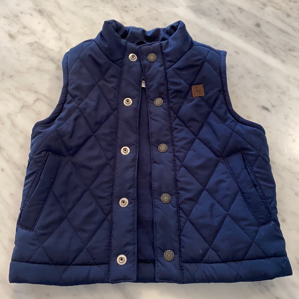 Janie and Jack quilted snap up vest